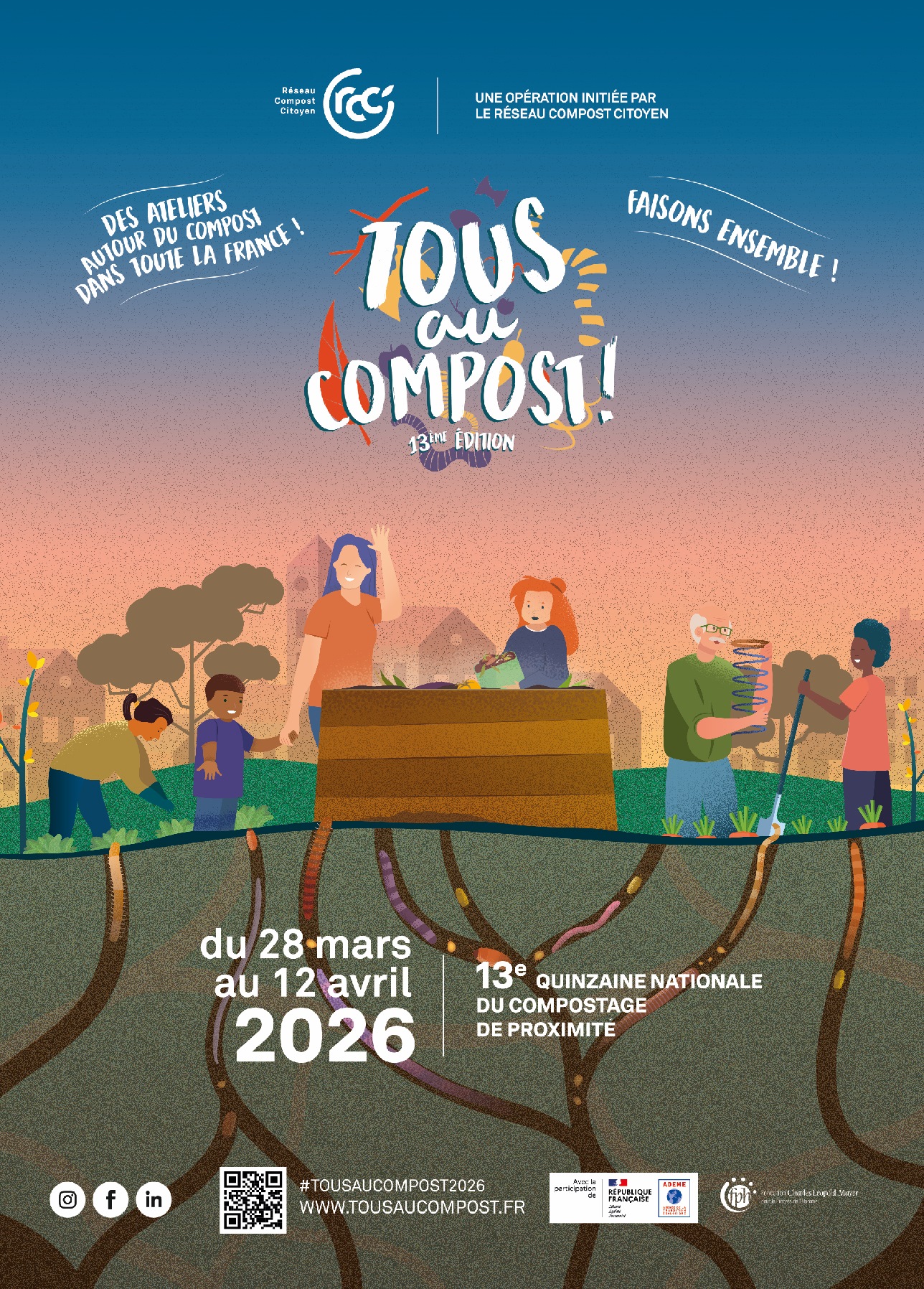 Affiche de l'évènement national "Tous au compost"